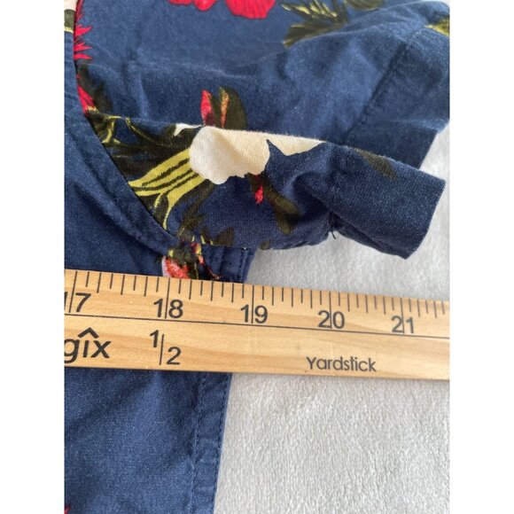 Denim & Flower Ricky Singh Hawaiian Floral Button-Up Short Sleeve Sz M Wear Art - Picture 3 of 9